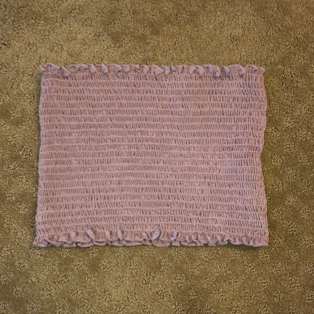 Light purple ribbed tube top